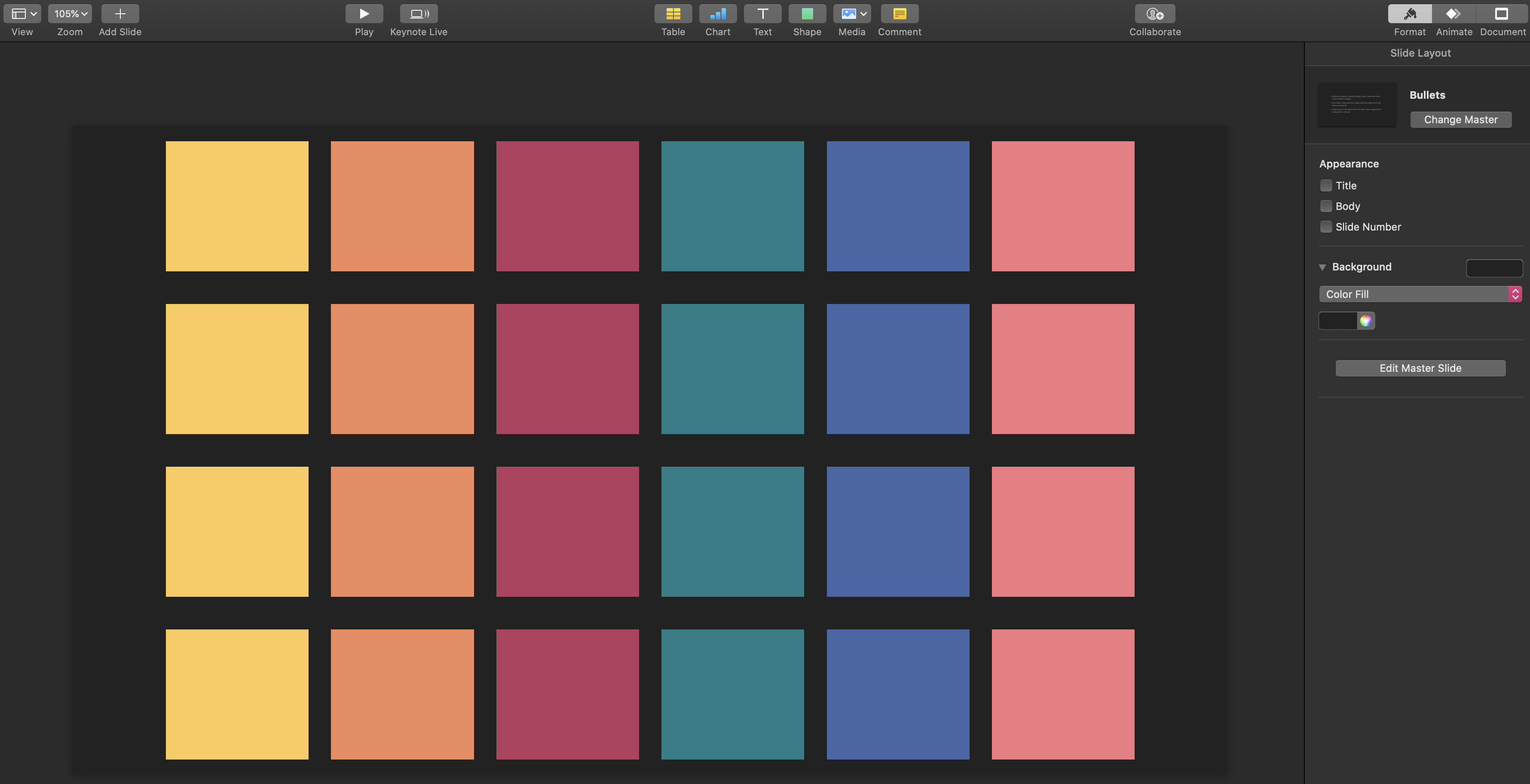 Box Color Palette